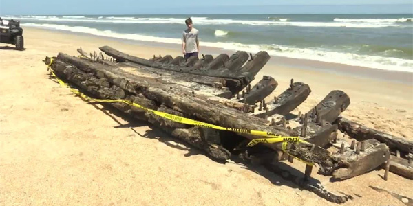 Un voilier du XIXème siècle retrouvé sur une plage de Floride