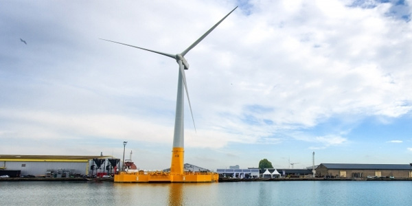 La première éolienne offshore française mise à l'eau