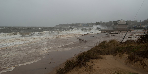 Les plages du New Jersey endommagées par la tempête Sandy