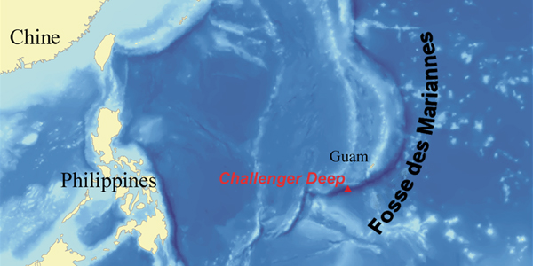 La fosse des Mariannes, la plus profonde du monde